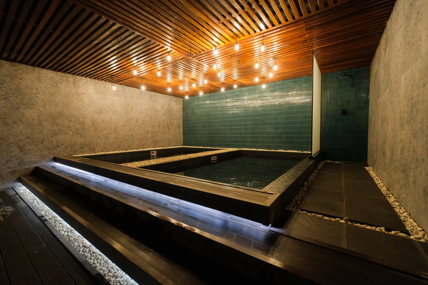Cold plunge at Obsidian Bali